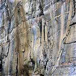 Water Stained Cliff at Sermilik, Greenland