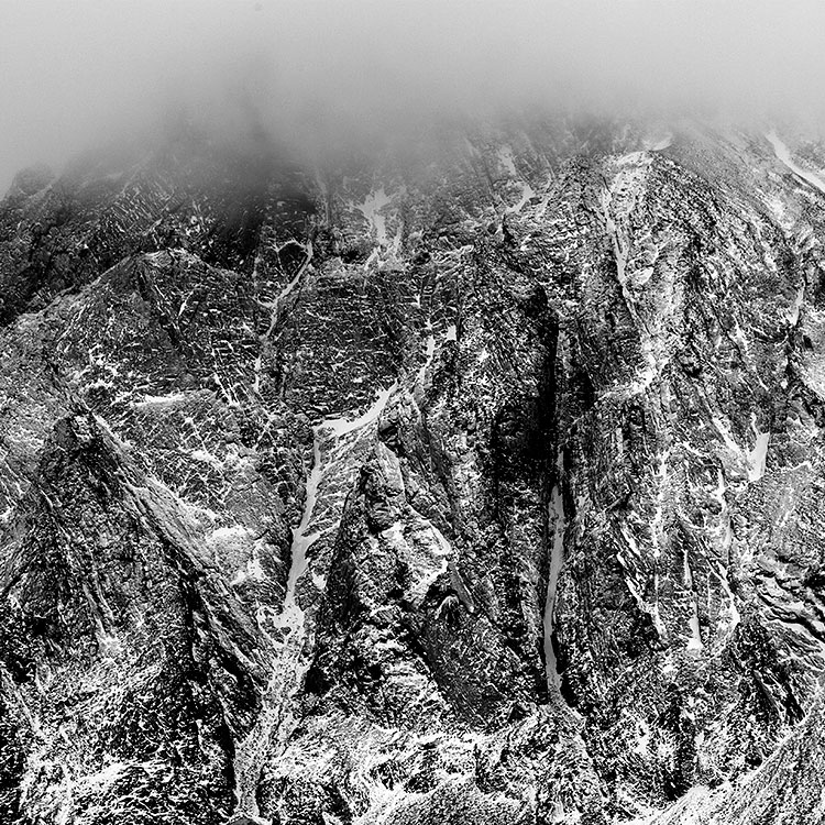 Snowy Cliff Face along Pond Inlet